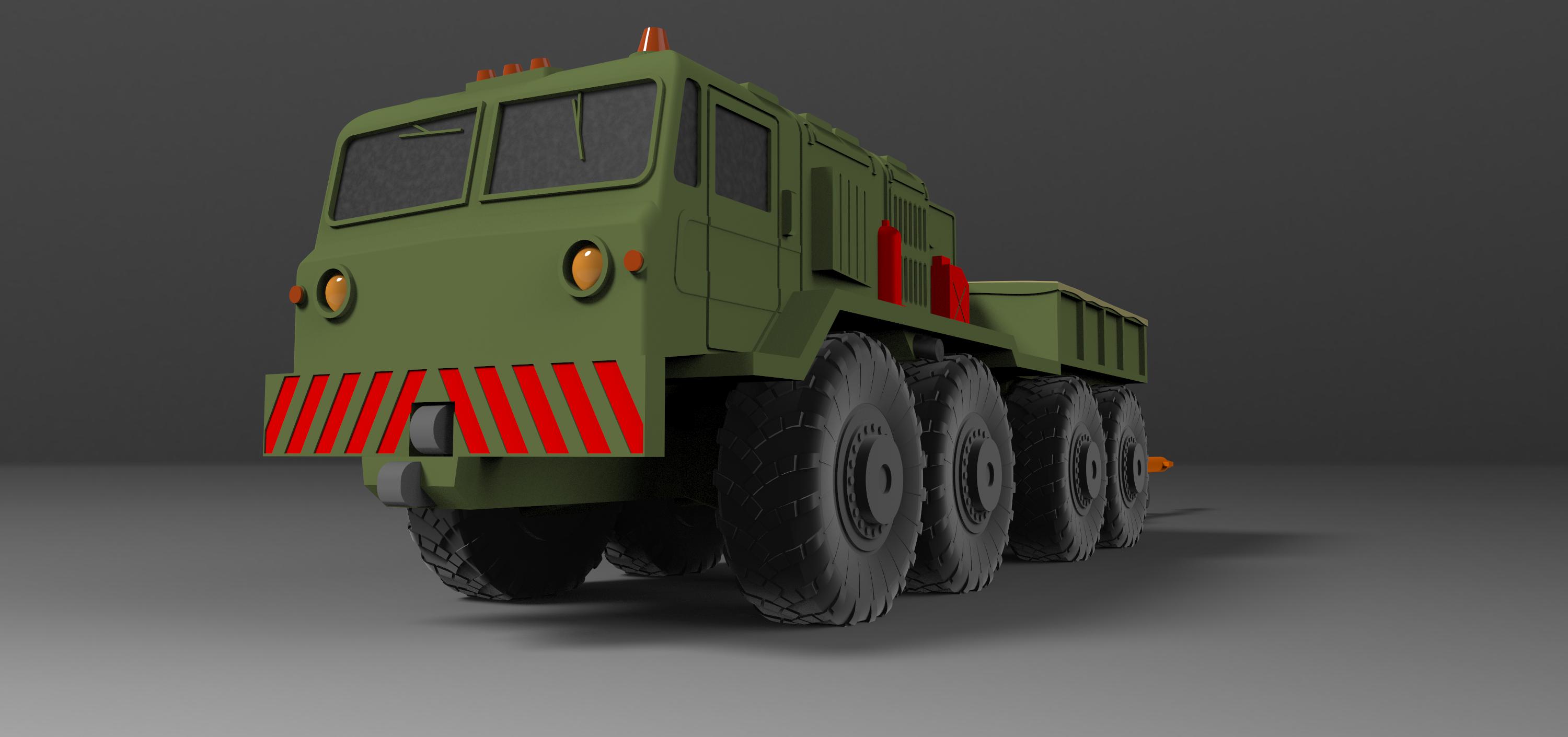 AM14402 Четырёхосный седельный тягач МАЗ 537л (Не для свободной продажи) Arma Models