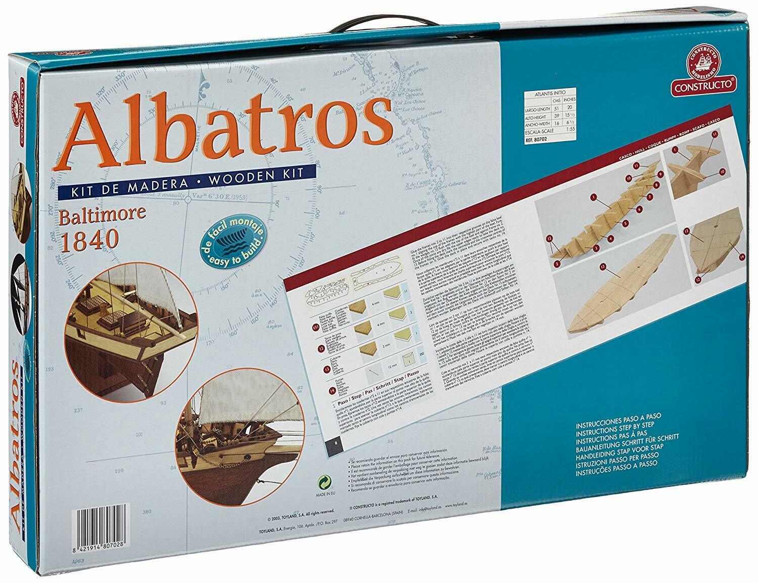CON80702 Модель корабля Albatros плюс инструменты CONSTRUCTO