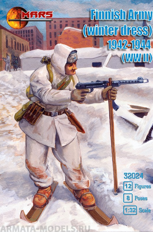 32024MR Фигуры WWII Finnish Army Mars, 1/32 Mars