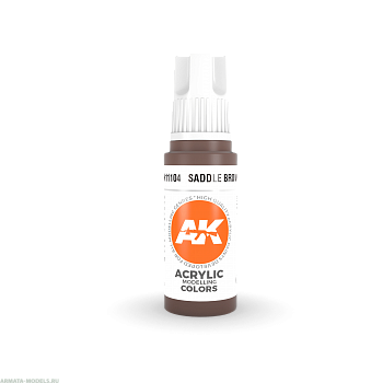 AK11104 Краска акриловая Saddle Brown 17ml