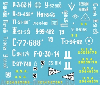 72016CD Декаль Willys MB - Red Army 1/72
