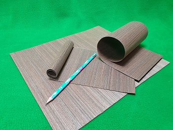 5528 гибкий шпон 1 мм макоре 300х140 мм - 1 лист