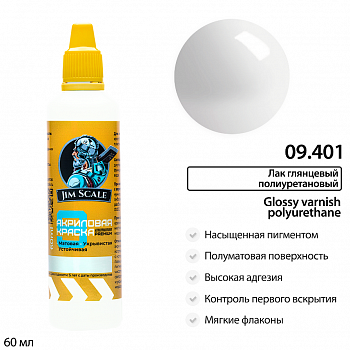 09.401JIM Лак глянцевый полиуретановый усиленный