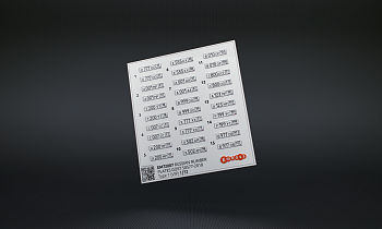 EM72007 &amp;quot;Красивые&amp;quot; автономера РФ 1:72 (3D декаль)