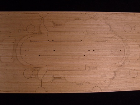 AW30002 Деревянная палуба для IJN YAMATO