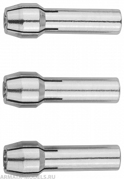 35943-H3 Мини-набор Цанги хром, 3,2мм-1шт, 2,4мм-1шт, 1,6мм-1шт